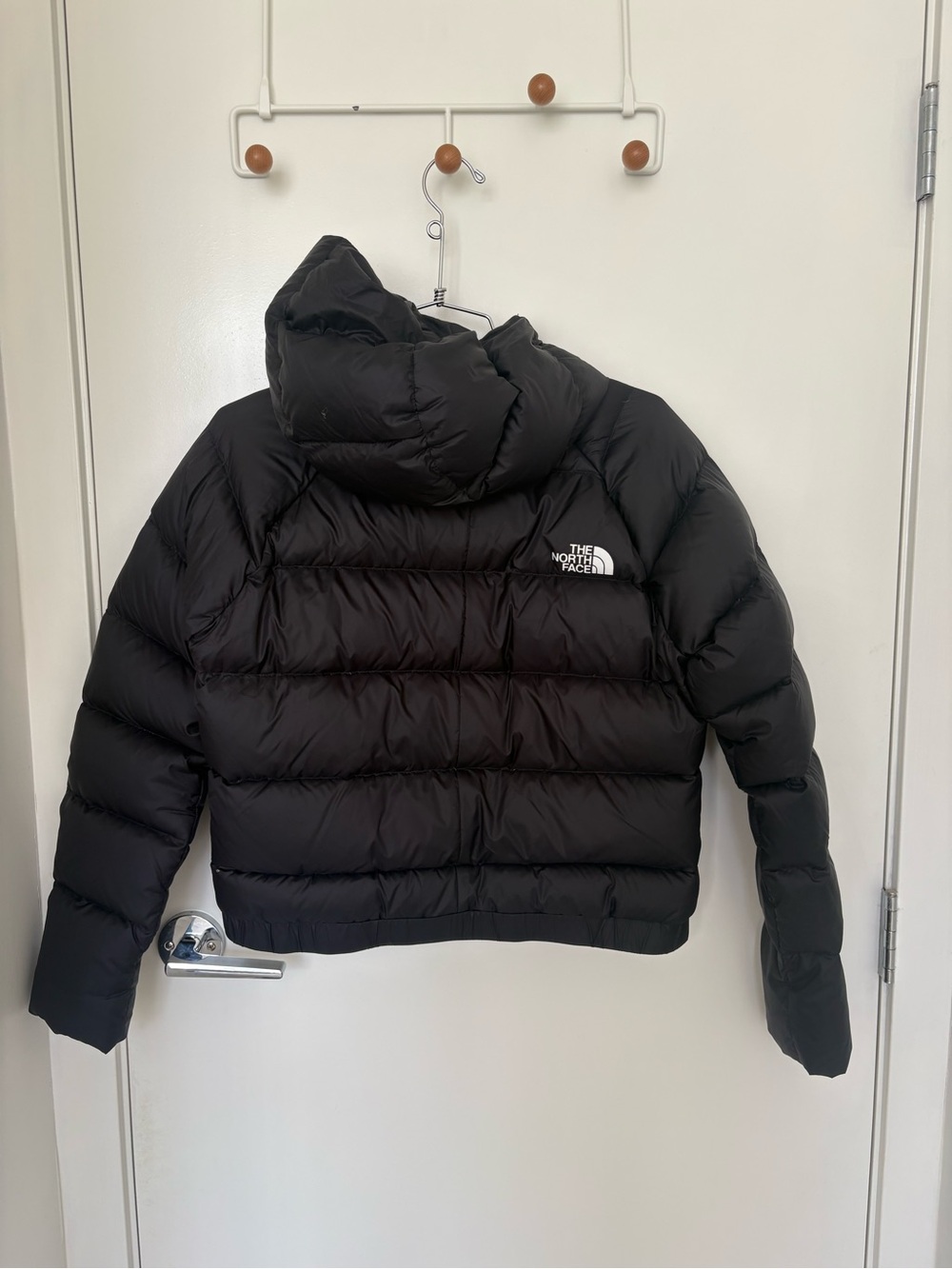 North Face Black Hydrenalite Down Hooded Puffer Jacket Size M - Picture 6 of 8